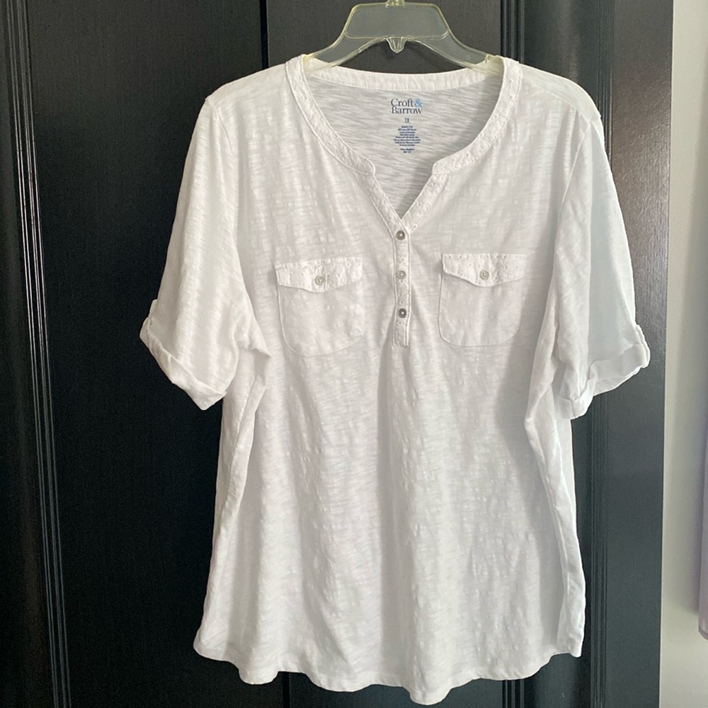Croft&Barrow XL blouse with pockets